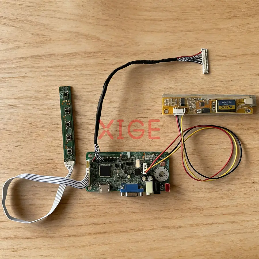 

Для N141X7 N141XB N141XC N141XA Комплект платы контроллера привода дисплея DIY 30-контактный LVDS 1024x768 1024*768 VGA HDMI-совместимый 1-CCFL