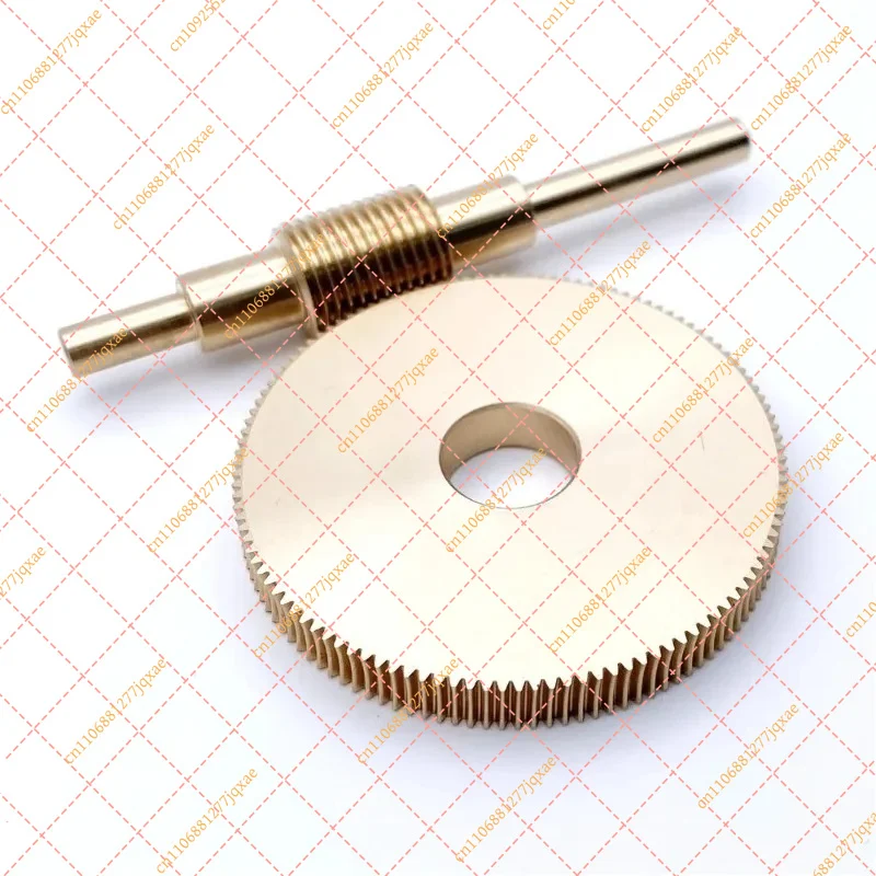 Brass Turbo Worm Gear Suit 1:120 Ratio, 75mm Worm 12mm Bore 5mm Diameter