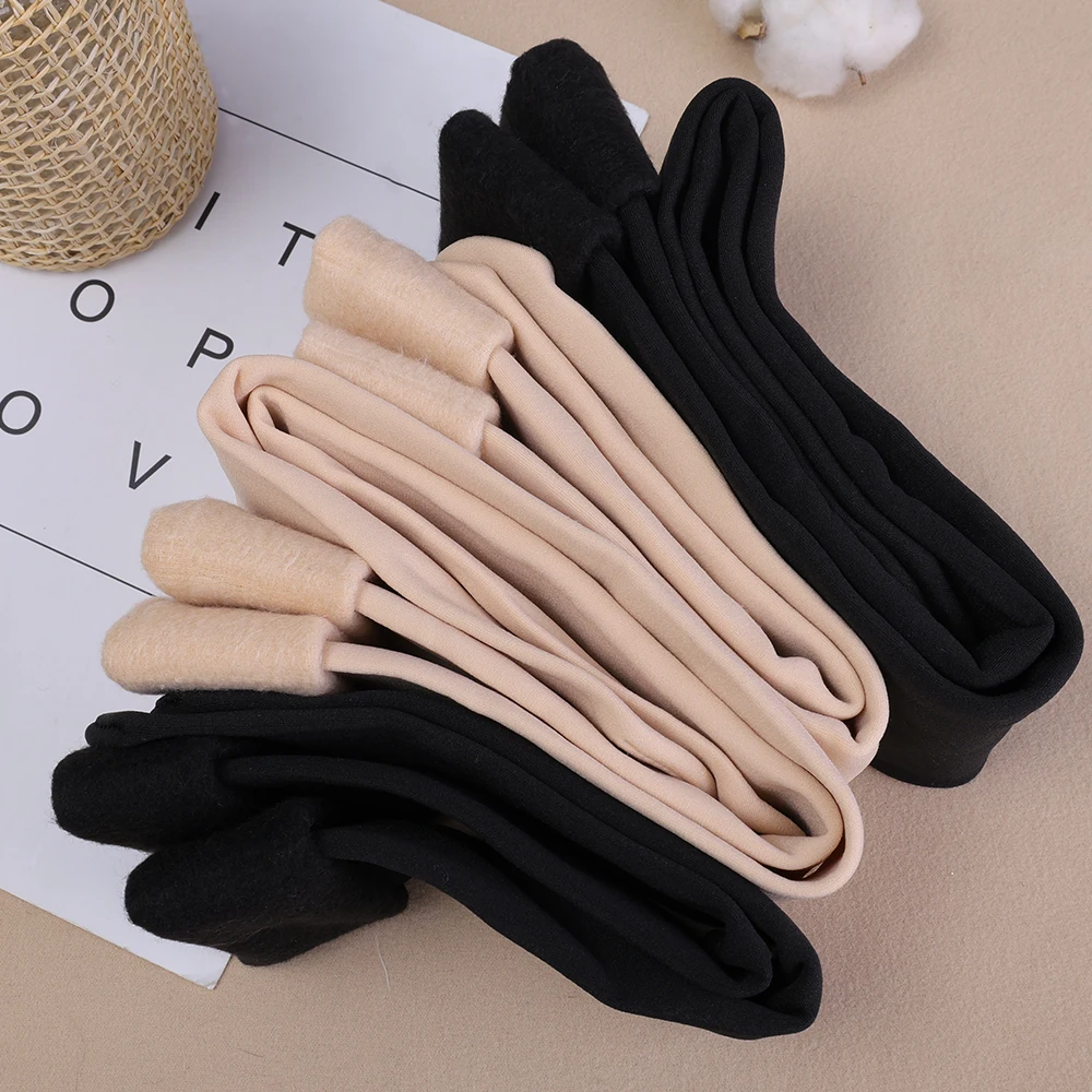 Winter Thicken Velvet Stockings 40/60cm Women Lolita Warm Plush Long Socks Soft Thigh High Over Knee Socks Compression Legings