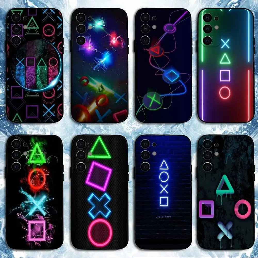 

Neon Buttons Phone Case For Samsung S25,S24,S23,S22,S21,S20,Plus,Fe,Lite,Others Black Cover