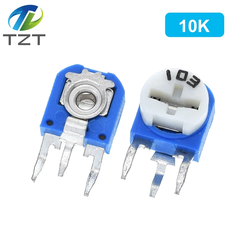 10pcs Rm063 Rm-063 100 200 500 1k 2k 5k 10k 20k 50k 100k 200k 500k 1m Ohm Trimpot Trimmer Potentiometer Variable Resistor