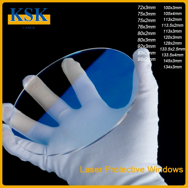 Laser Welding Protective Lens & Galvo Mirror Quartz Marking Machine 113x3mm Window Lens for Fiber Welding Accessorise