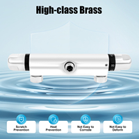 High-End Brass Thermostatic Shower Mixer Valve 38°C Constant Temperature Anti-Scald Safe Bathroom Faucet with Check Valve