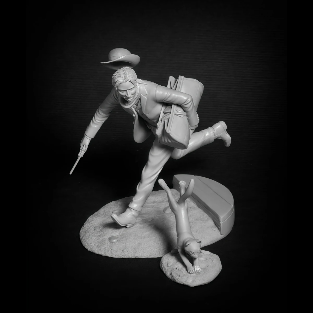 75MM resin unpainted model kit, bank robber's unassembled and unpainted GK,1552R