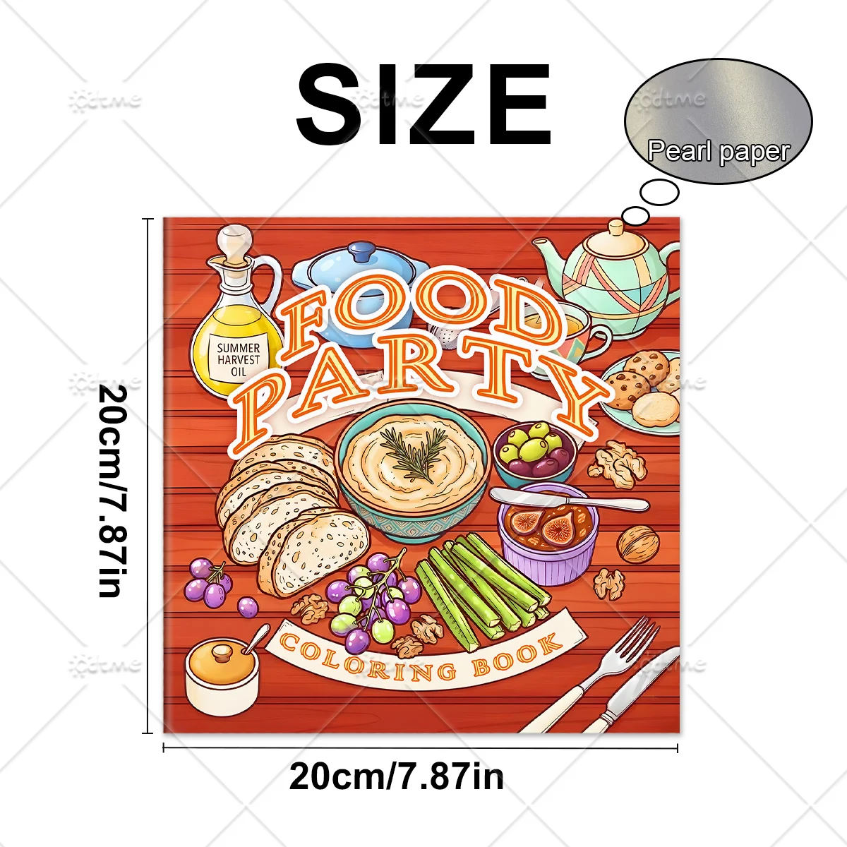 كتاب تلوين حفلات الطعام المريح - مراجعة Food Snacks Drawing وسعره