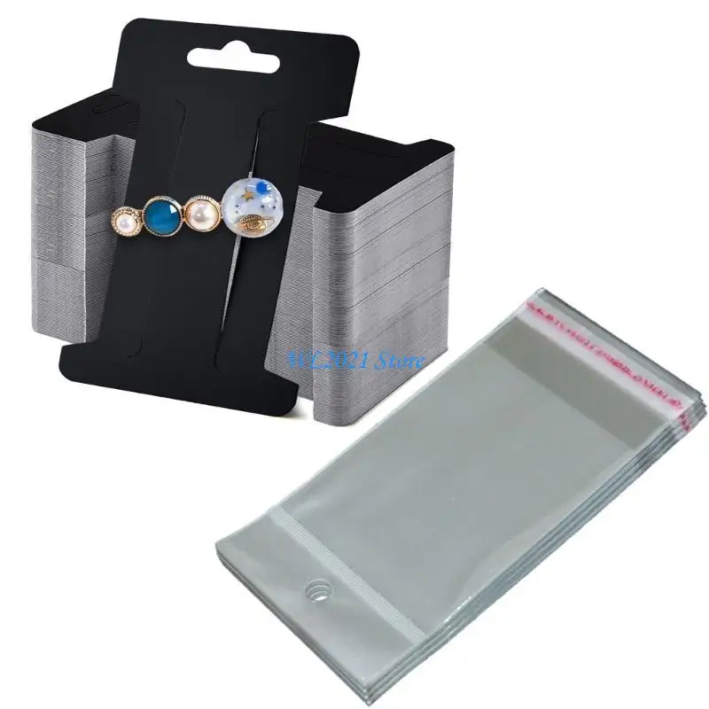 

G5GC Set of 100 Hairpin Labels Versatile Headband Card Stylish Hairclip Display Cards