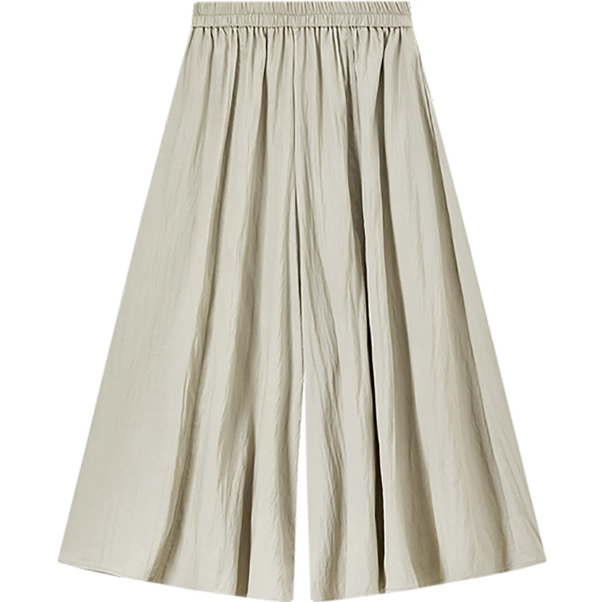 SENTUBILA Women's Pants Skirts 2025 Summer Fashion Wide-Leg Pants Casual High-Waist Comfort Breathable Ladies Trousers 152K5722