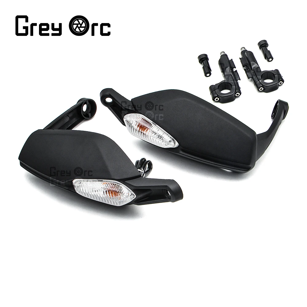 Hand Guard with Light For DUCATI Hypermotard 820 Hyperstrada 821 2013 2014 2015 Motorcycle Side Handguard Handlebar Protector