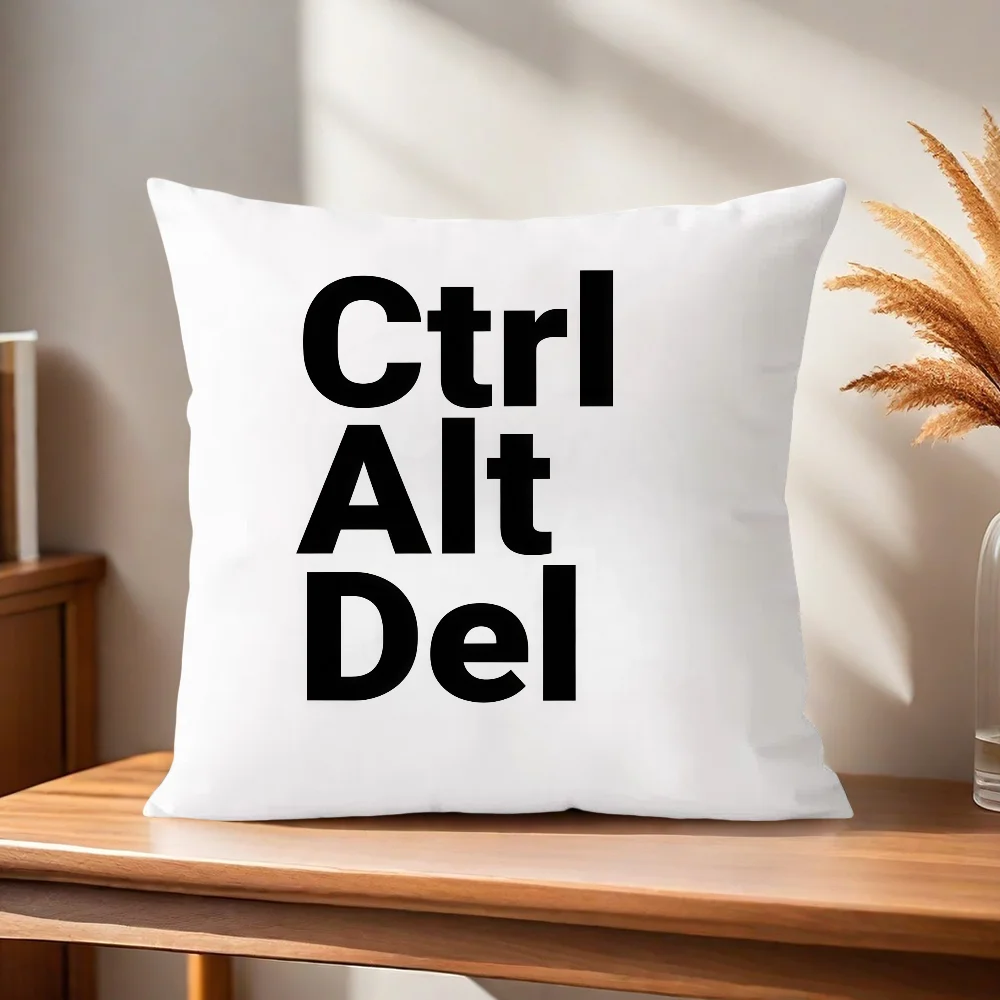 Ctrl Alt Del Reset My Life Kissenbezug Kissenhülle für Zuhause, Sofa, Wohnzimmer, Büro, Café, Auto – Detail 7