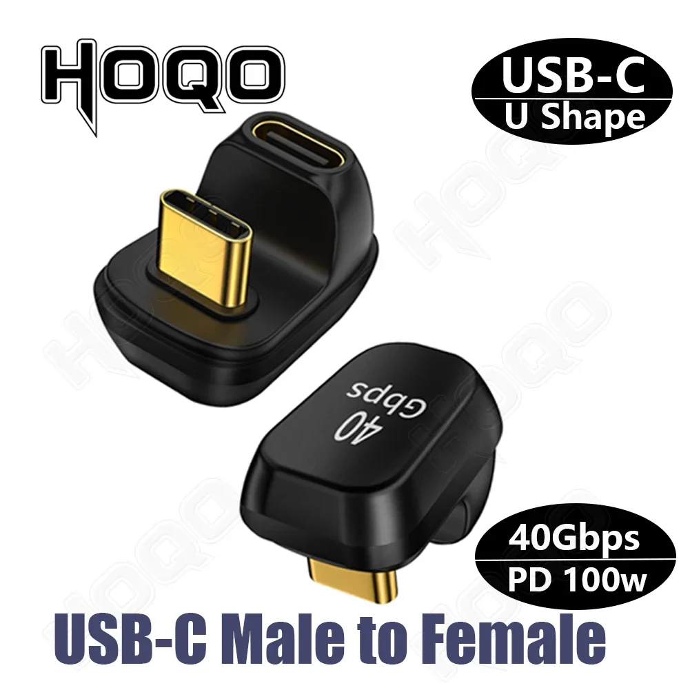 360 Degree U-shaped Mini HDMI gender Adapter USB3.2 Type-c Adapter USB Male to Female Extension USB C Converter HD 2.1V 8K 60Hz