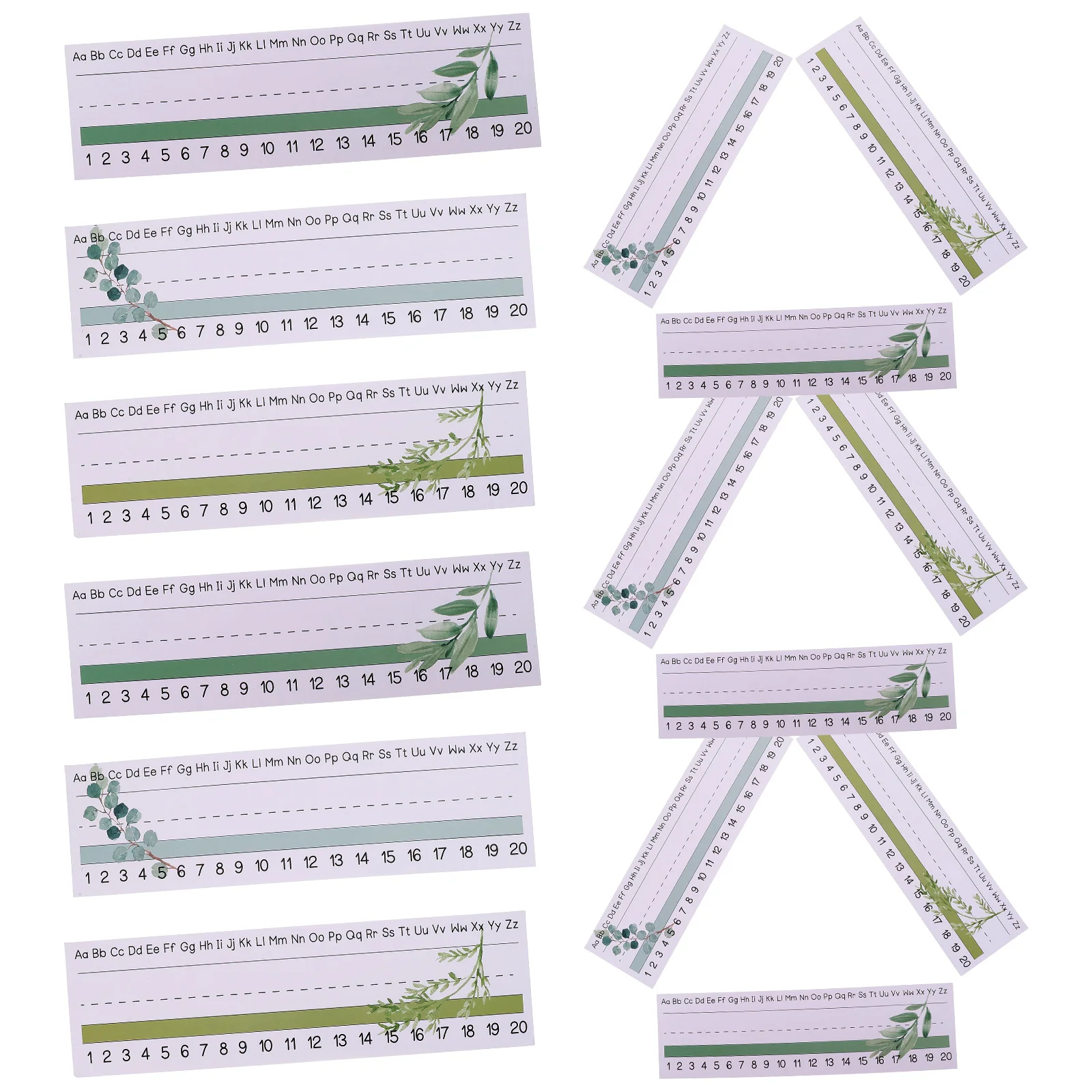 

60pcs 60 Sheets Name Tags Desk Accessories Classroom Decor Kindergarten Student Labels Bohemia Style Smooth Material