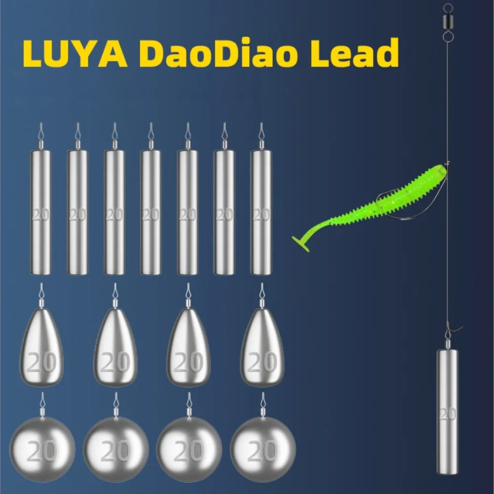 

NUNATAK Rock Fishing Lead Texas Rig Lead Drop Shot Rig Tools Cylindrical Lead 2.5G-20G Lead Sinker Anti-Hanging Bottom Lead