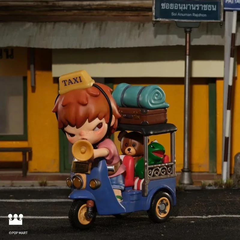 

Original POPMART Hirono Tuk-Tuk Driver Figure Overseas Limited Edition Trendy Toys Collection Holiday Decorations Surprise Gifts