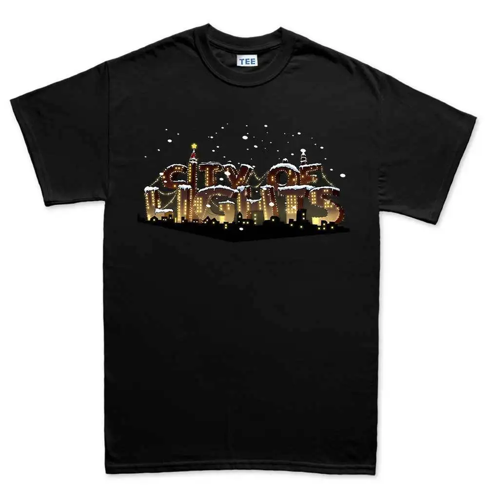 Christmas Xmas Lights New Gift Bauble Mens T shirt Tee Top T-shirt