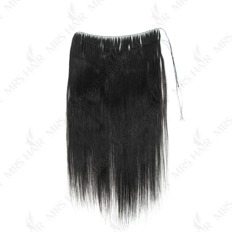 ريشة الشعر حزم ملحقات الشعر البشري الطبيعي غير ريمي غير مرئية مايكرو حلقة 40 سنتيمتر لحمة 100 السواحل ريشة الشعر التمديد #3