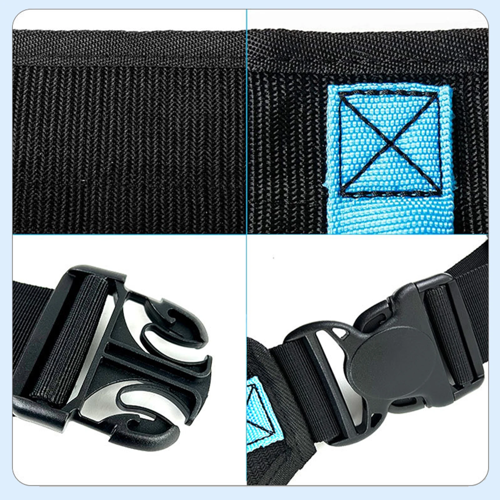 

Elderly Transfer Belts Adjustable Metal Buckle Safety Gait Belt Breathable Rehabilitation Assistive Device for Lifting Seniors