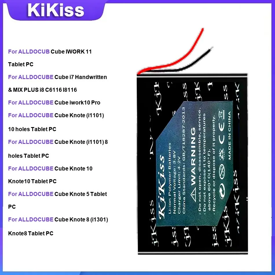 Battery For ALLDOCUB Cube IWORK 11 I7 Iwork10 Pro 10 /8Holes Knote 5/8 Power M3 I35 U78 Iplay Iplay10 Pro/20/30/40 U1005