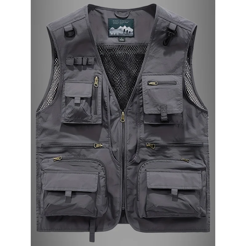 メンズアウトドアベスト 新型多機能作業服 面接 撮影 釣り  - Photography Vest のレビューと価格