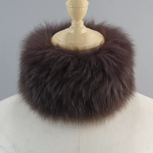 2026 Hot Sale Women Real Fox Fur Scarf Fur Headbands Good Elastic Winter Luxury Neck Warmer Natural Fur Mufflers Ring Scarves - Image 17