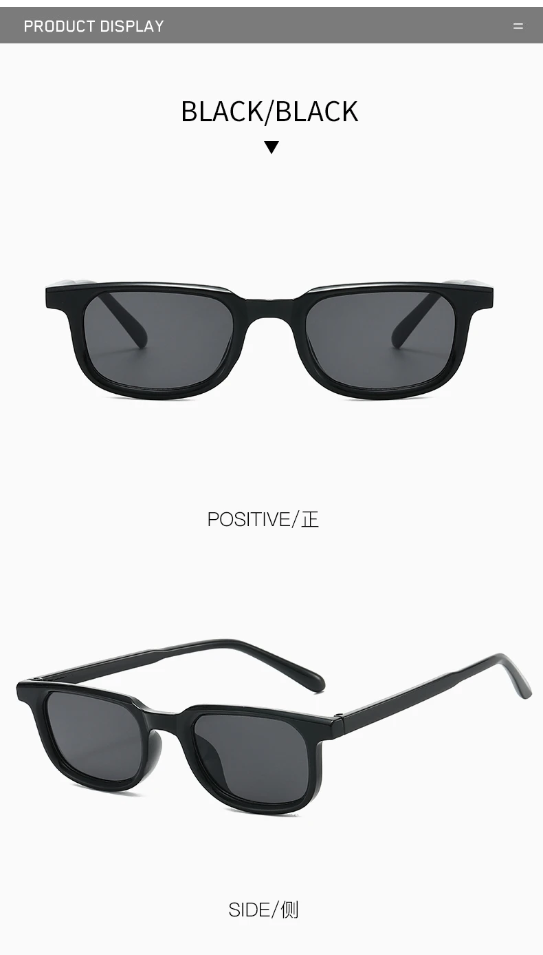 Damen Retro Vintage Bunte Kleine Quadratische Sonnenbrille mit Farbblockierung für Outdoor-Aktivitäten und Herren-Sonnenbrillen – Detail 10