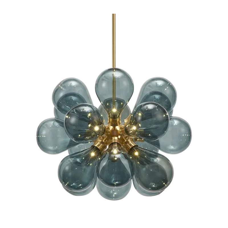 

Postmodern living room lamp Italian romantic sleeping light luxury glass chandelier