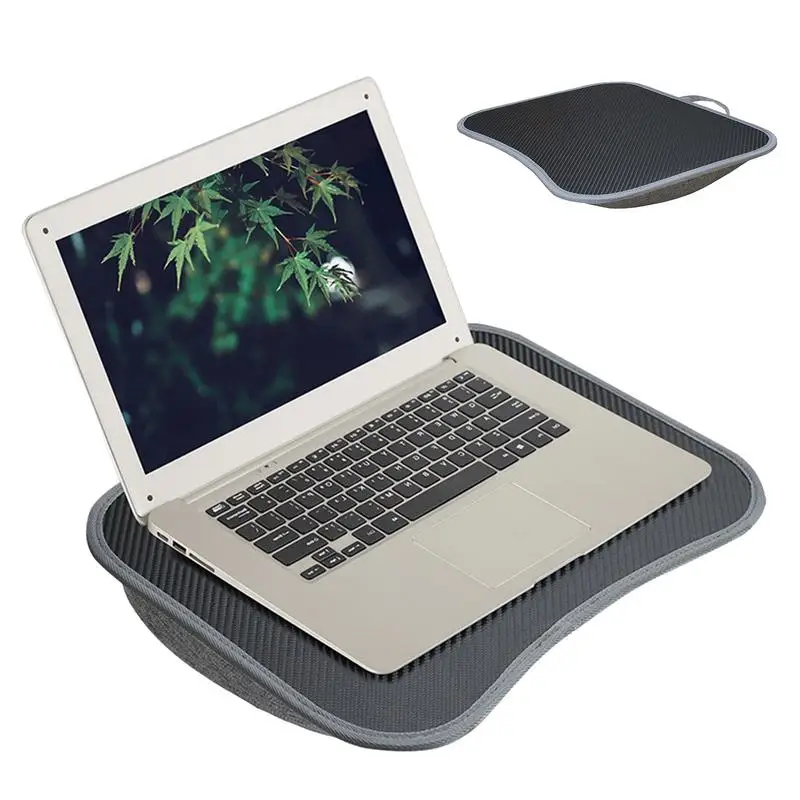 Lap Desk For Laptop With Cushion Lapdesk For Laptop With Soft Pillow Cushion Writing Padded Tray With Handle For Work And Game