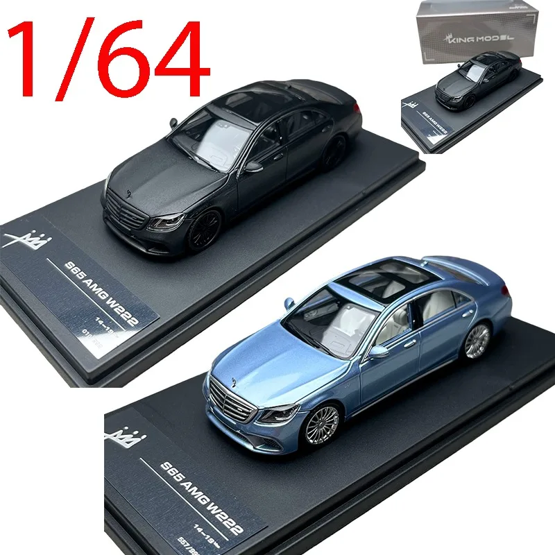 

KINGMODEL литой под давлением масштаб 1/64, модель автомобиля из сплава Mercedes-Benz S65 AMG W222, игровые транспортные средства, игрушки для мальчиков, оригинальная коробка