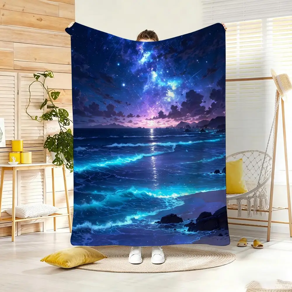 Vintage Music Note Throw Blanket Retro Treble Clef Graffiti Art Couch Sofa Bedding Quilt Pianist Teacher Studio Nap Decor