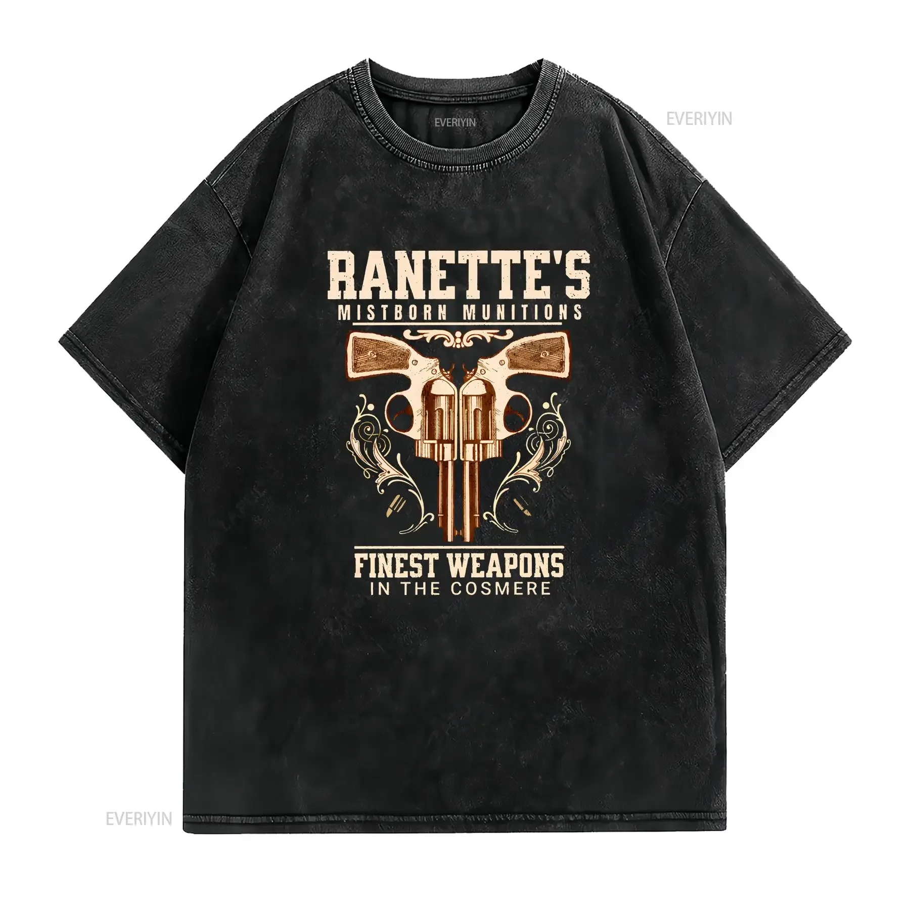 Pack a Punch with Ranette's Mistborn Munitions T Shirt Era 2 Cosmere Fanart vintage Washed Stretched Slightly fashion homme