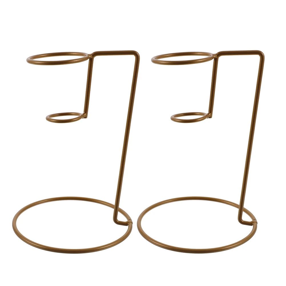 2pcs Ice Cream Cone Holder Stand Metal Display Rack Sturdy Iron For Party Dessert Table Home Shop Use Easy Cleaning Storage