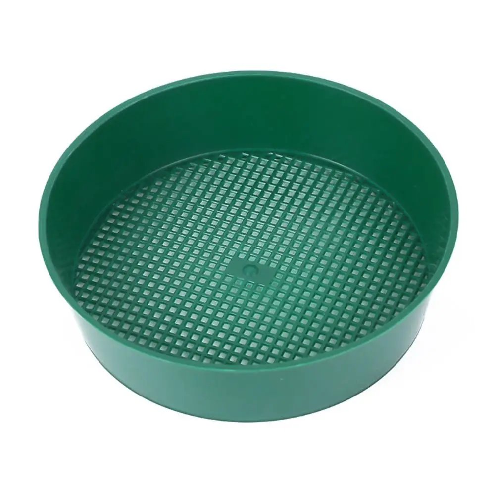Plastic Soil Sieve Fine Mesh Handheld Design Gardening Sifter Durable Construction Sifting Filtration Plant Sieve Basket