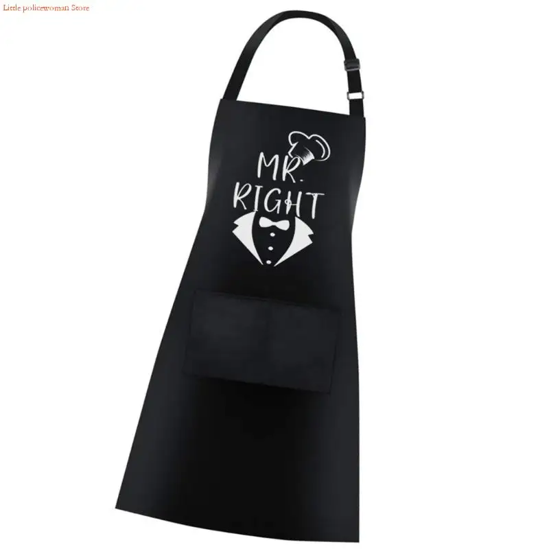 F92D Assormissement couple tabliers en polyester usure Mr & Mme Broidered Design STACTS Ajustins