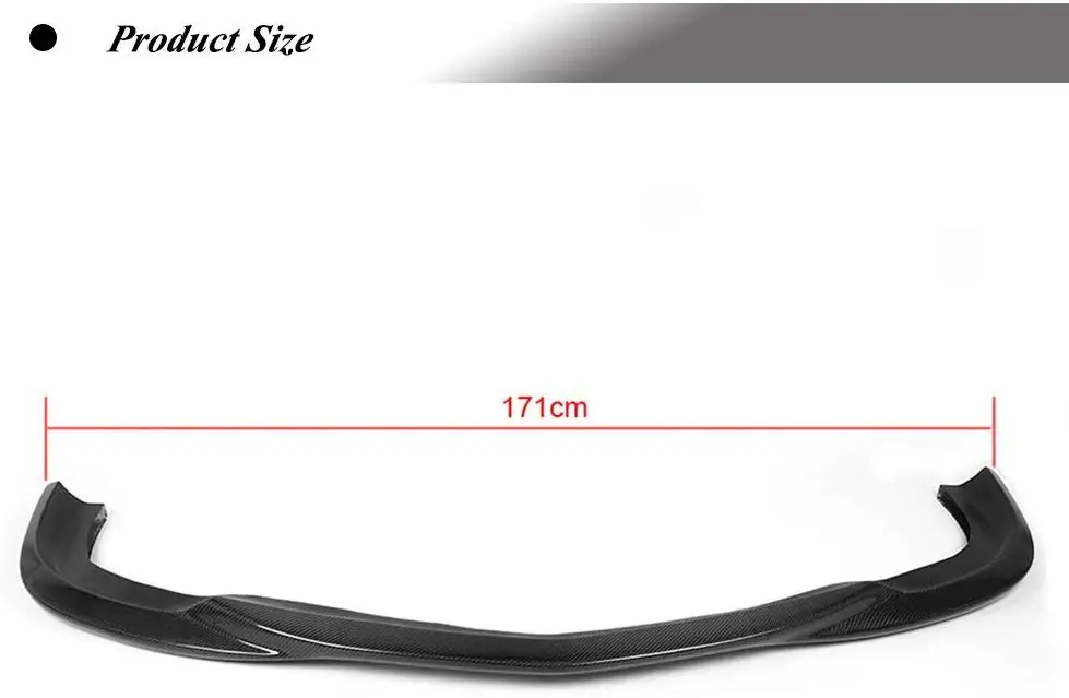 Product Customization High Precision Upgrade Carbon Front Bumper Lip Splitters forMercedesBenz W204 C63 AMG 2008 - 2011 C-CLASS
