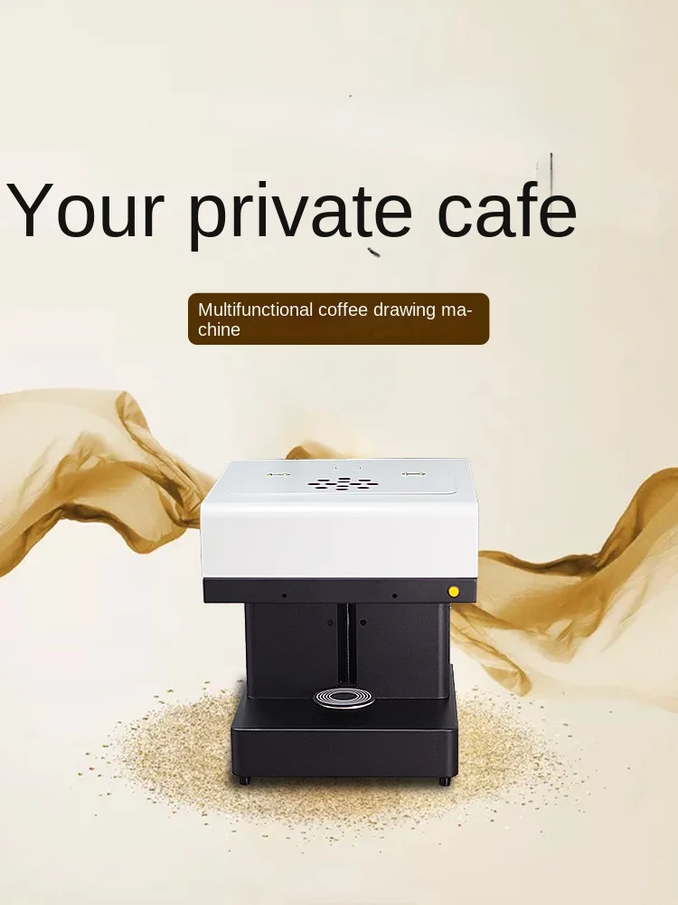 Small Commercial Multi-Function Customized Food Dessert Milk Tea Beer Biscuit Coffee Latte Printer