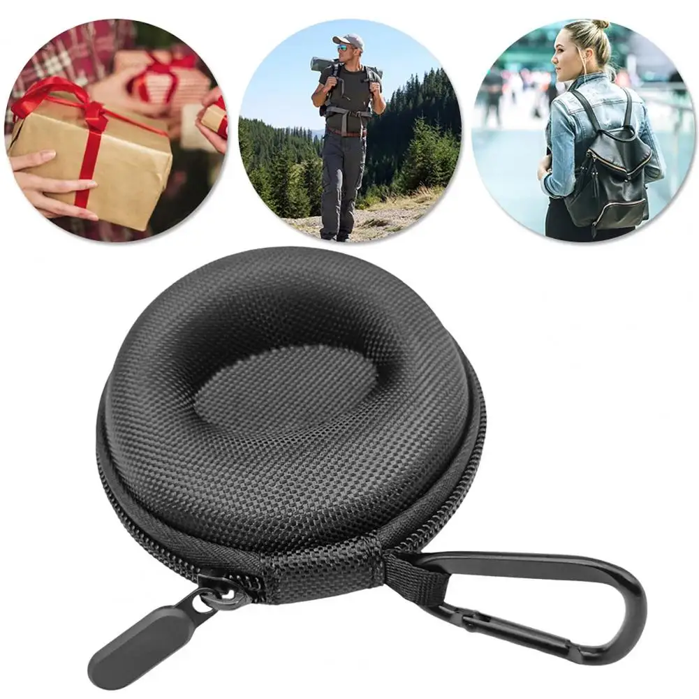 Watch Storage Box EVA Hard Shell Cushioned Anti-Scratch Single Watch Case with Carabiner Smart Watches Protector