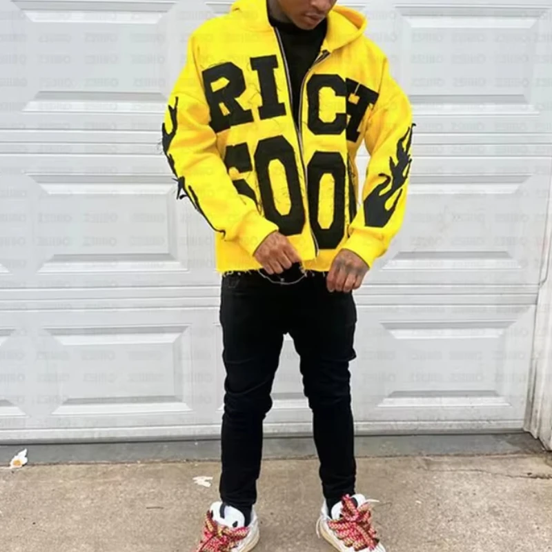 2025 جديد الشارع نمط رسالة مطرزة هوديي للنساء Y2K ريترو Harajuku موضة ملابس رياضية زوجين بلوزة فضفاضة غير رسمية