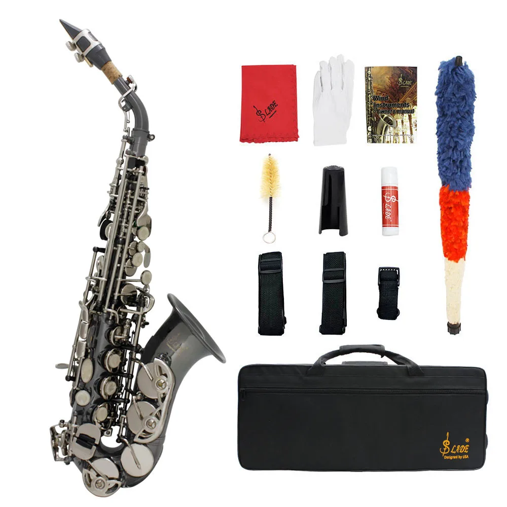 

2025 Professional Performance B-Flat Key Saxophone High-Pitched Small Curved Pipe Instrument For Adult Beginners