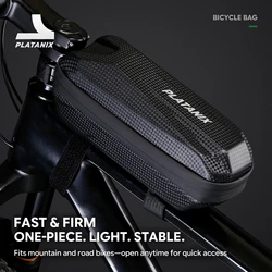 PLATANIX EVA Hard Shell Bicycle Bag for Mountain & Road Bikes - Front Beam Bag, Waterproof Top Tube Bag, Cycling Equipment