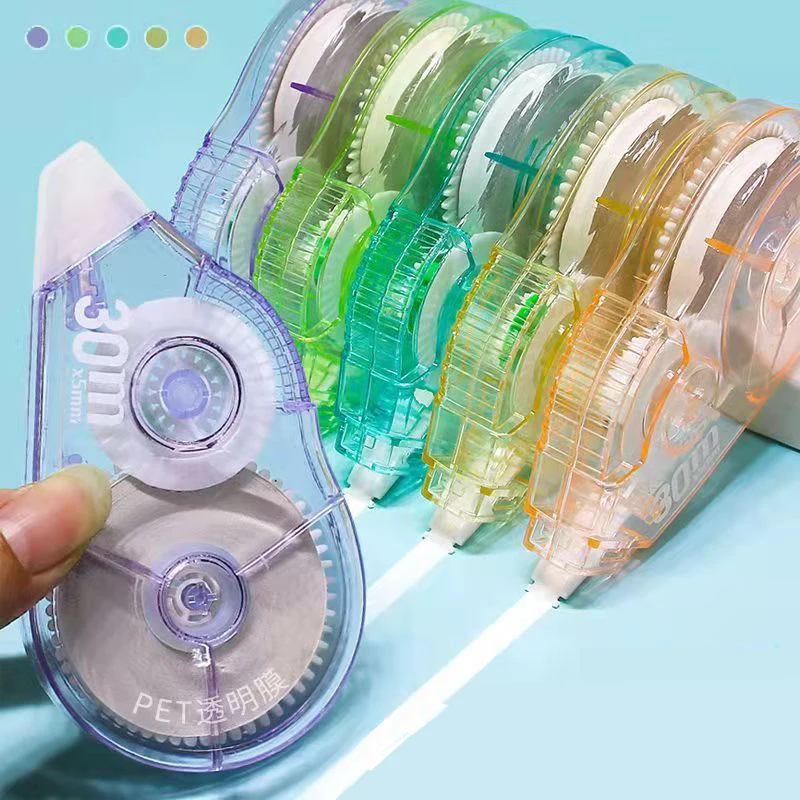 5Pcs 150m Correction Tape – 5 Color, Long-Lasting Erasable Tape Smooth Strong Coverage for School Office Journaling