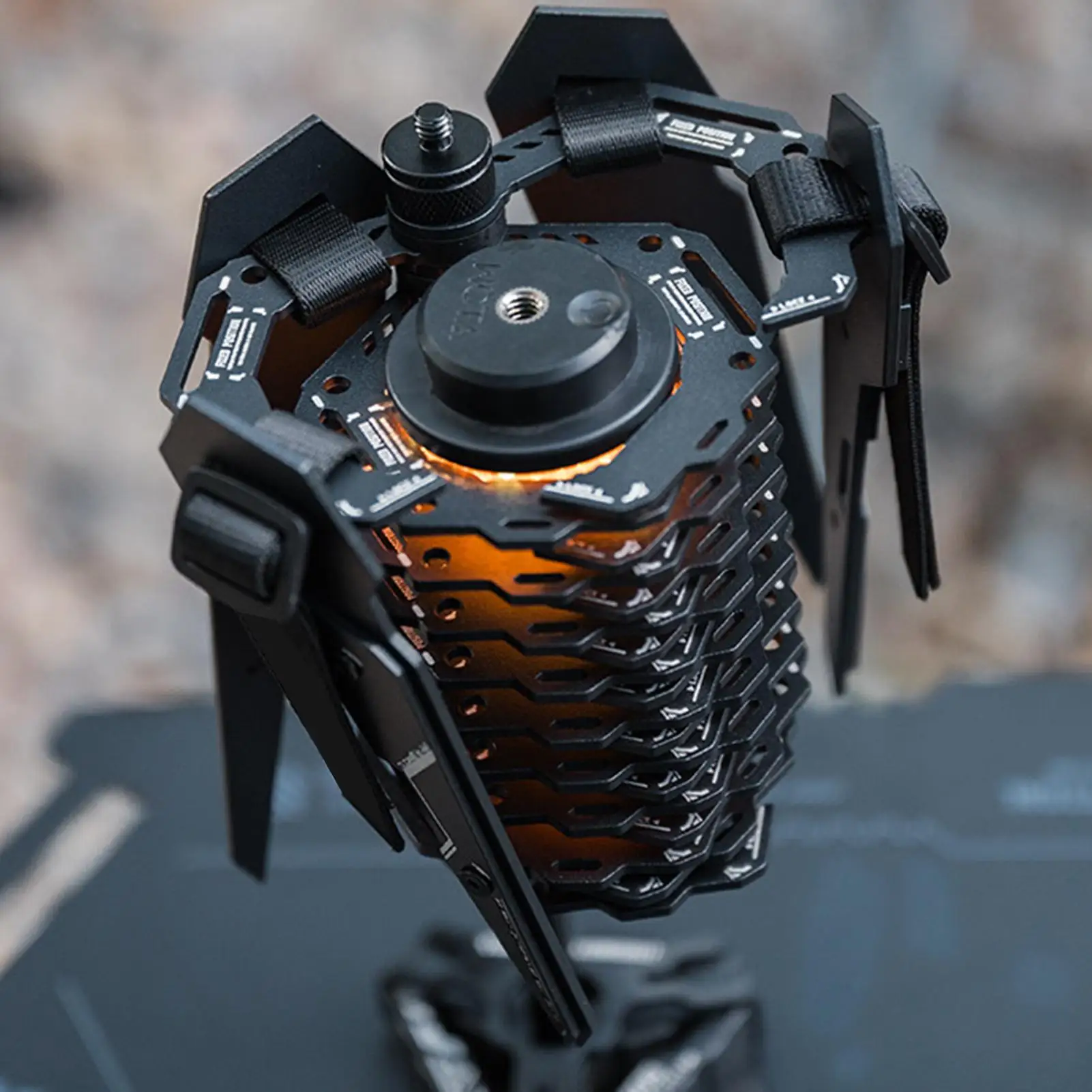 support-de-lumiere-led-255g-rotatif-a-360-degres-accessoires-en-alliage-d'aluminium-support-de-lumiere-de-camping-pour-pelouse-parc-jardin-exterieur-patio