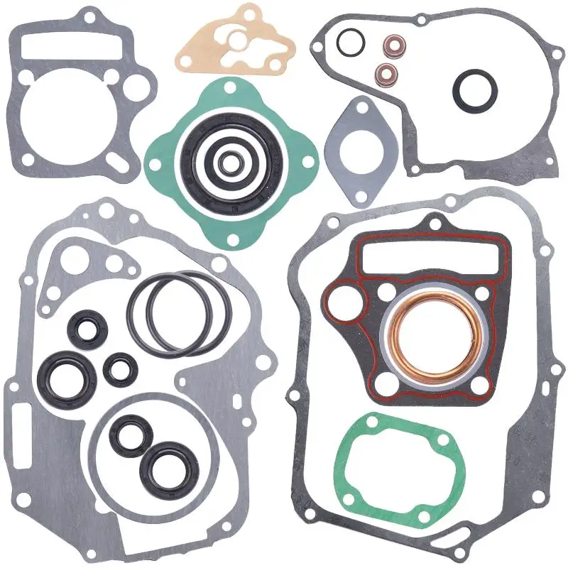 Horizontal 110 125cc Motorcycle Engine Gasket Kit Cylinder Piston Gasket Set Anti Leak for ATV Moto Replacement Maintenance Par