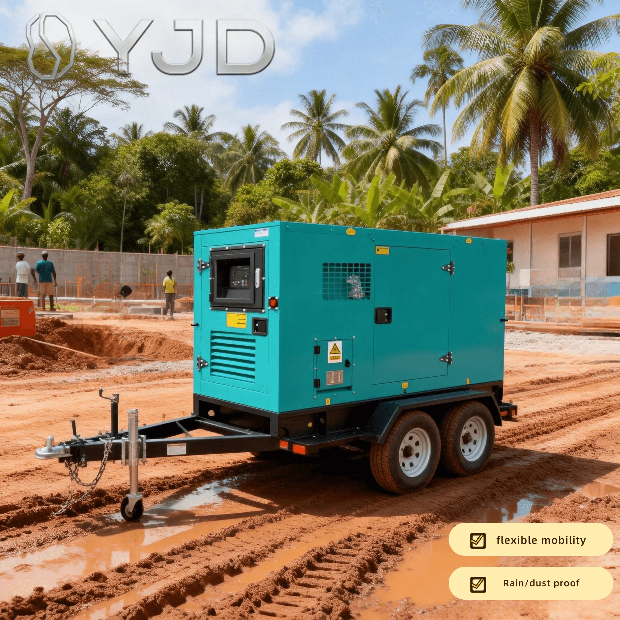 Silent Diesel Generator Set 5kw 15kw 25kw 35kw 50KW KVA Electric Start 3 Phase for Industrial