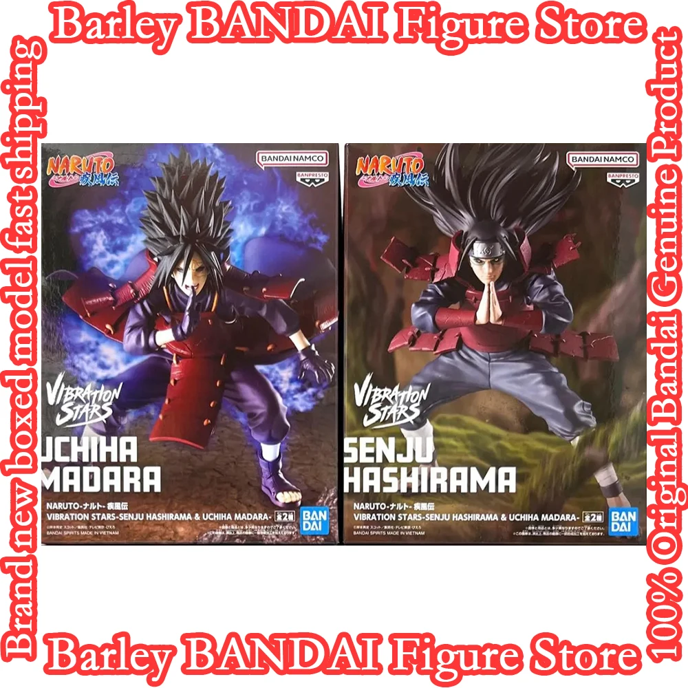 Naruto Shippuden Trillingen Sterren Senju Hashirama Uchiha Madara Anime Figuur Actie Beeldje BANPRESTO Model Speelgoed Vakantie Geschenken
