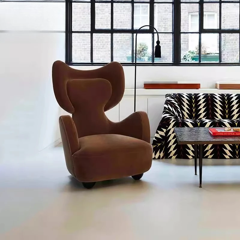 

Leisure chair bedroom simple single sofa designer small apartment fabric living room tiger chair