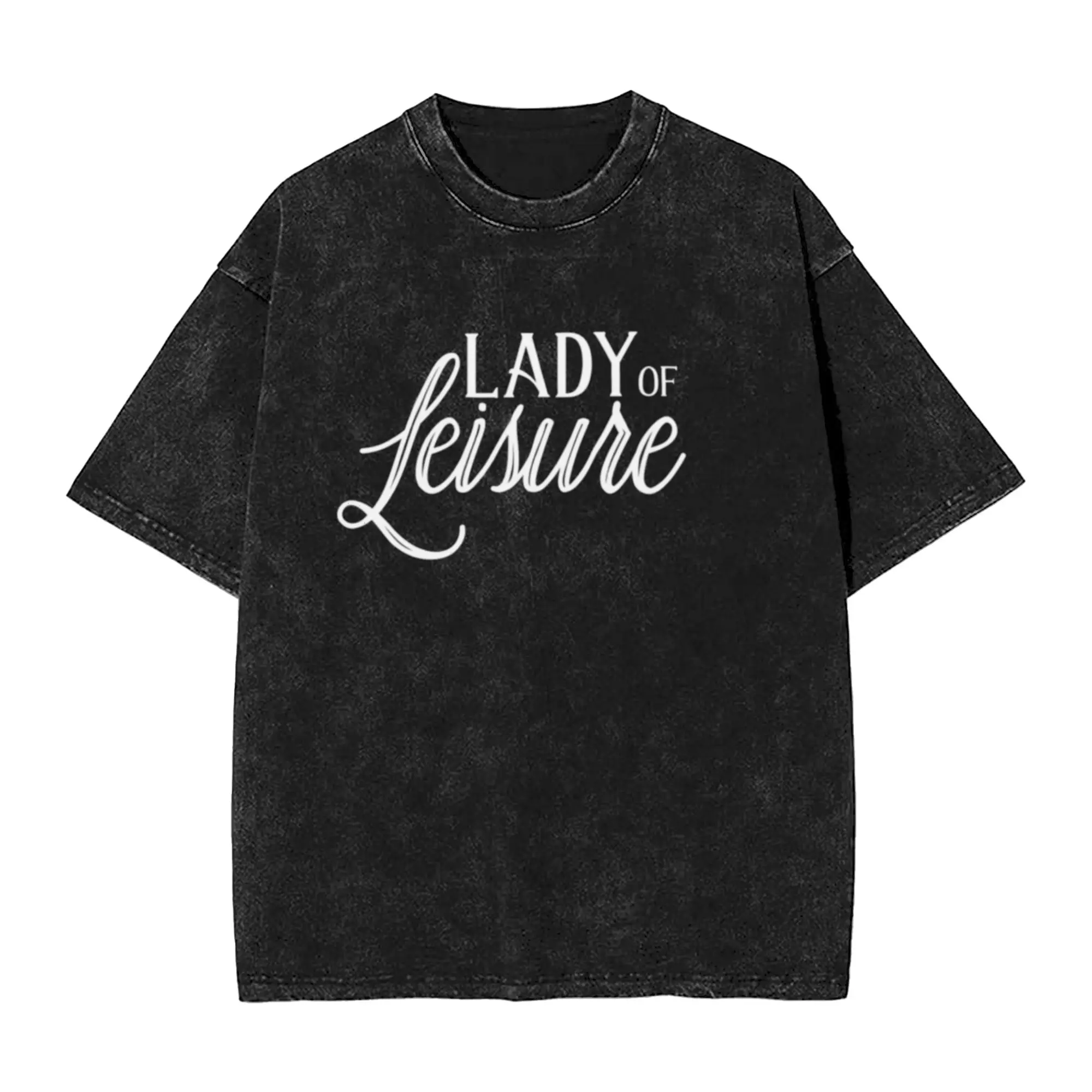 Lady of Leisure Classic Chic A T-Shirt Oversized Short Sleeve Men's Women's Cotton Tees Tops