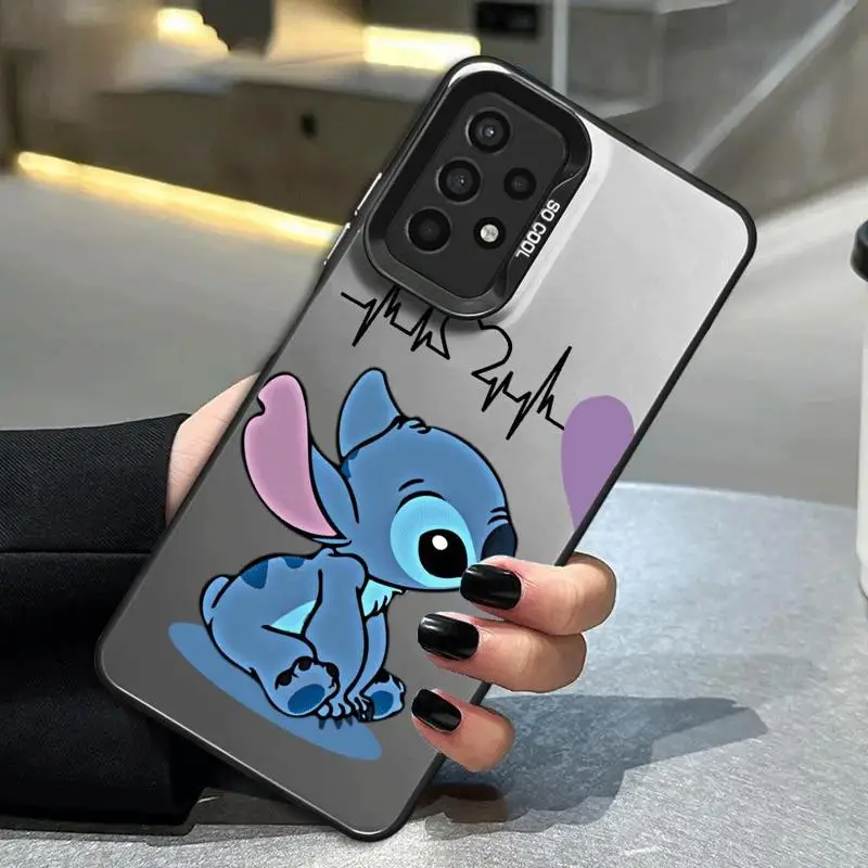 Phone Case for Samsung Galaxy A15 A25 A52 A72 A51 A71 4G A73 A55 A54 A53 A52s 5G Silicone Soft Shell Disney Stitch Cartoon