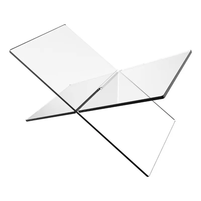 X-shaped Acrylic Desktop Display Bookshelf Creative Personalized Magazine Rack