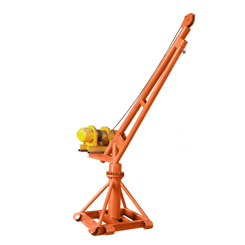 360 degree rotating 2 ton mini engine crane for small outdoor use Monkey crane