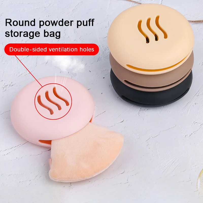 Make-up Schwamm halter atmungsaktive kosmetische Puff halter Box umwelt freundliche Silikon Multi-Loch Beauty Puder Puff Aufbewahrung koffer