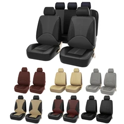 4/9PCS Leather Seat Cushion Cover For Mitsubishi ASX 308 Eclipse cross Grandis Montero Lancer Pajero Outlander Car Seat Covers